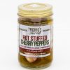 Troinos Hot Stuffed Cherry Peppers - 12oz