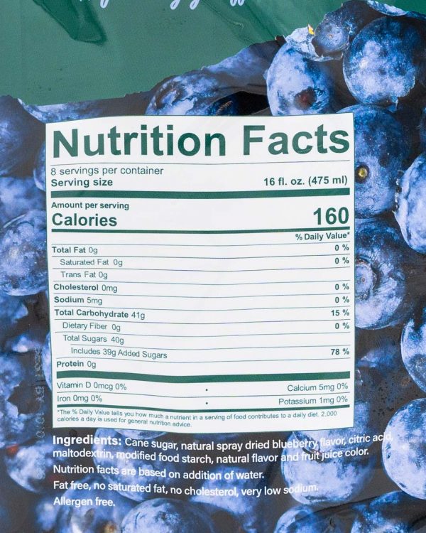 Dels Blueberry Nutritional Facts