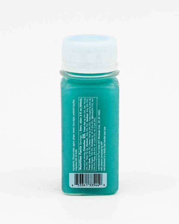 PURE GREENS - BLUE-BIOTIC SHOT 2OZ - NUTRITIONAL FACTS